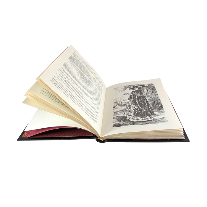 The leather-bound book "A Thirty-year-old Woman" by Honore de Balzac